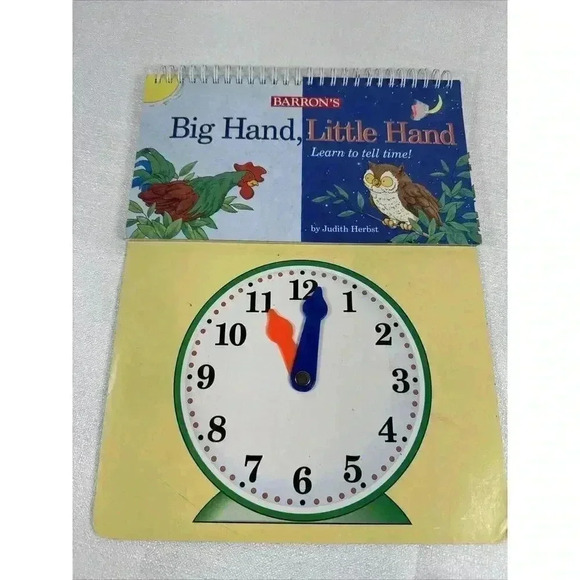 Barron's Big Hand, Little Hand Learn to tell Time! by Judith‎ Herbst (1997) - Picture 1 of 6